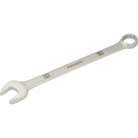 DYNAMIC Tools 26mm 12 Point Combination Wrench, Mirror Chrome Finish D074126